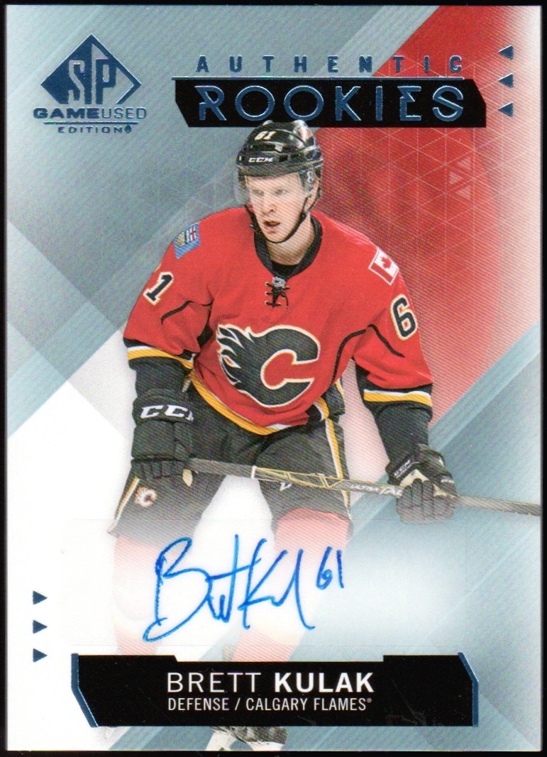 2015-16 SP Game Used Autographs Blue #201 Brett Kulak RC (image for) 2015-16 SP Game Used Autographs Blue #201 Brett Kulak RC