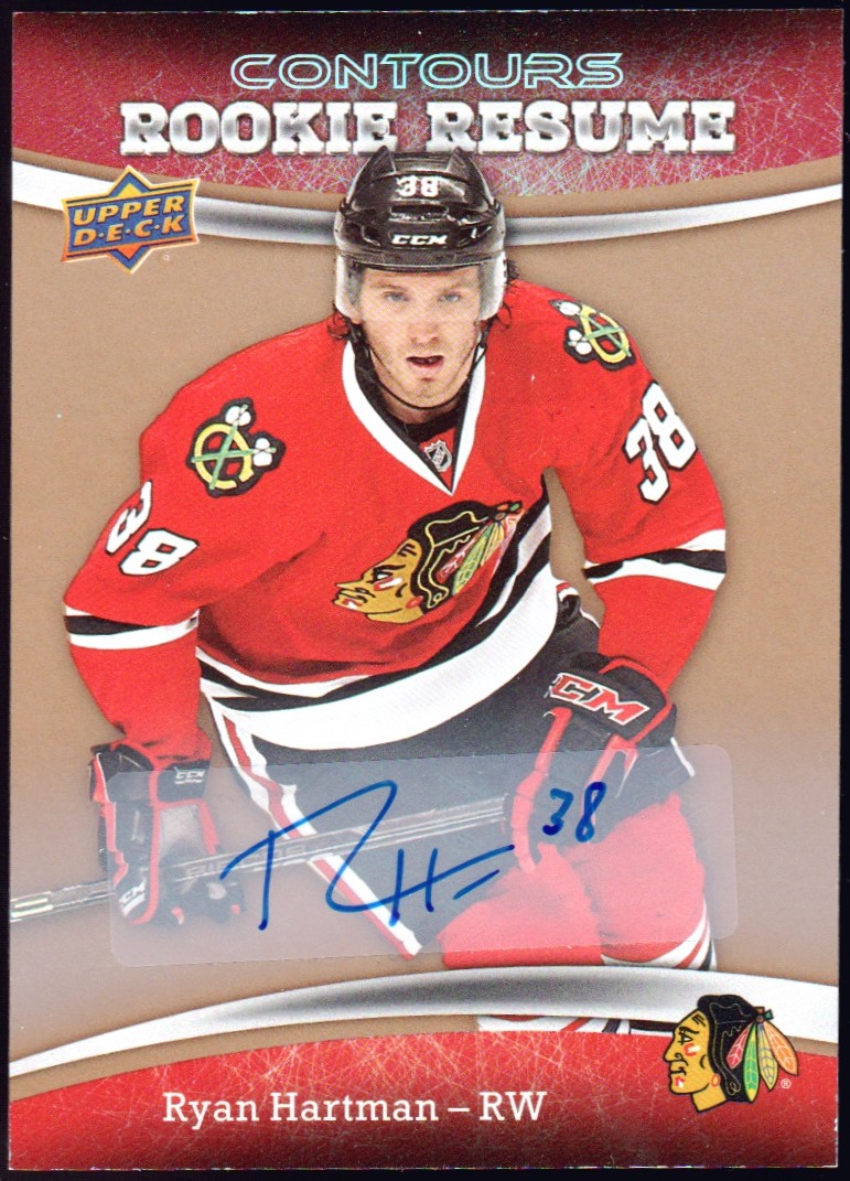 (image for) 2015-16 UD Contours Rookie Resume Auto #RR40 Ryan Hartman