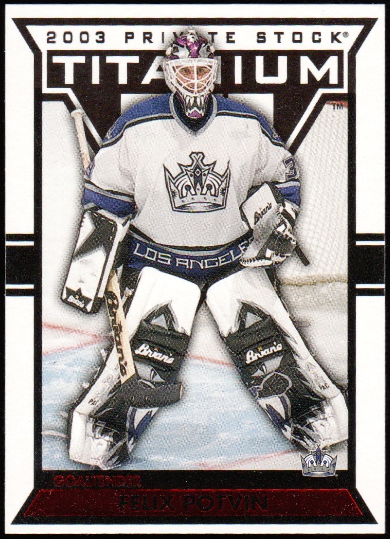 2002-03 Titanium Red #51 Felix Potvin 019/299 (image for) 2002-03 Titanium Red #51 Felix Potvin 019/299