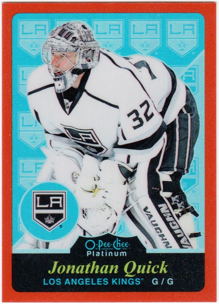 2015-16 OPC Platinum Retro Rainbow Orange #R70 Jonathan Quick (image for) 2015-16 OPC Platinum Retro Rainbow Orange #R70 Jonathan Quick