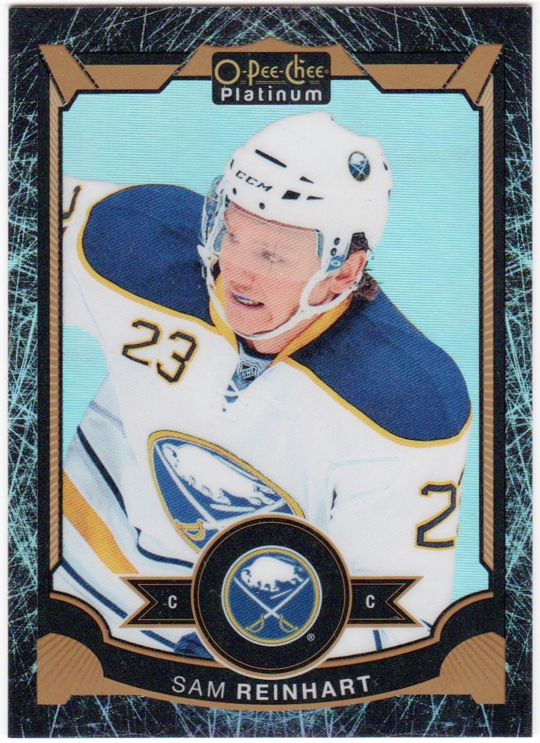 2015-16 O-Pee-Chee Platinum Black Ice #64 Sam Reinhart 70/99 (image for) 2015-16 O-Pee-Chee Platinum Black Ice #64 Sam Reinhart 70/99