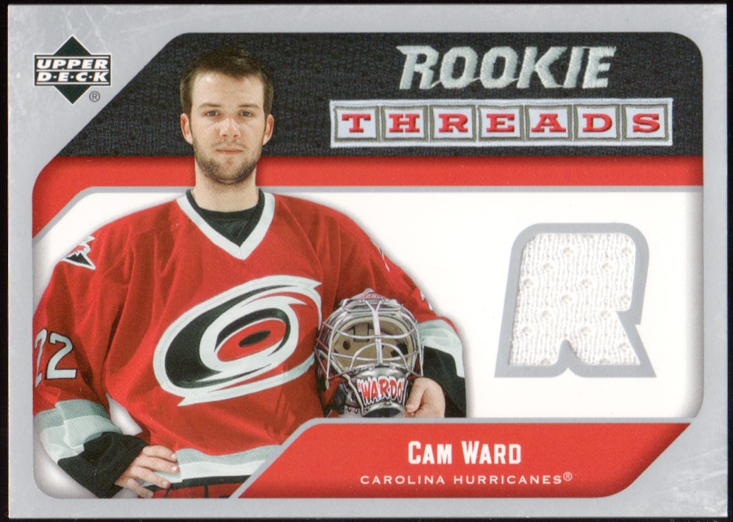 (image for) 2005-06 Upper Deck Rookie Threads #RTCW Cam Ward - Jerseys