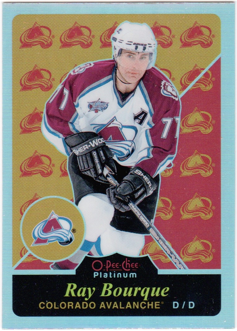 2015-16 O-Pee-Chee Platinum Retro Rainbow #R8 Raymond Bourque (image for) 2015-16 O-Pee-Chee Platinum Retro Rainbow #R8 Raymond Bourque