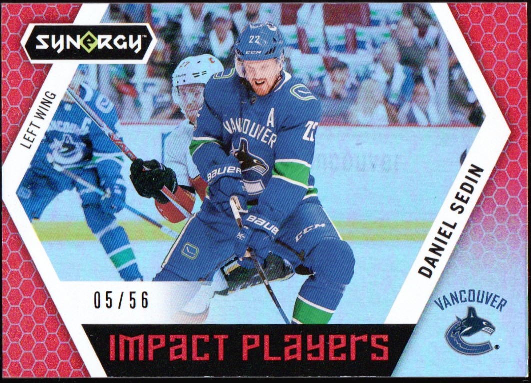 (image for) 2017-18 Synergy Impact Players Red #IP7 Daniel Sedin 5/56