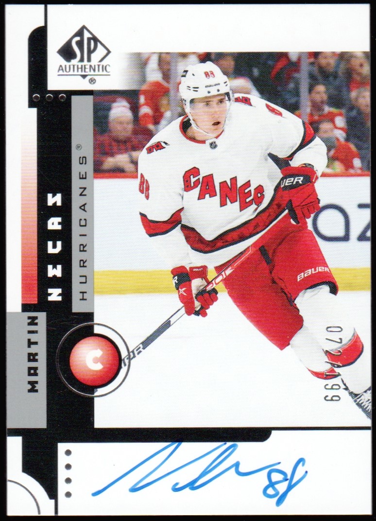 (image for) 2021-22 SP Authentic '01-02 Retro Auto #01RAMN Martin Necas /199
