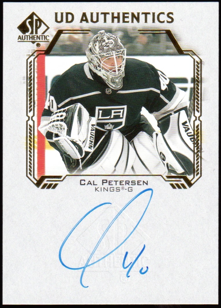 (image for) 2021-22 SP Authentic UD Authentics Auto #UDACP Cal Petersen