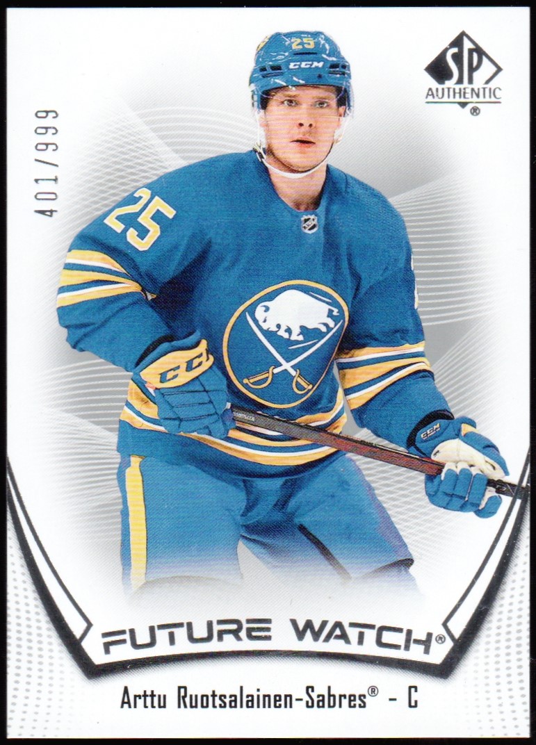 (image for) 2021-22 SP Authentic #139 Arttu Ruotsalainen FW RC 401/999