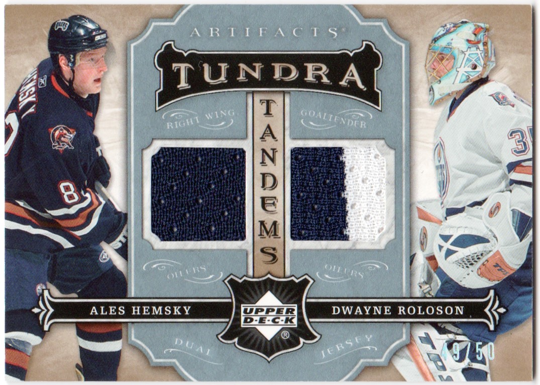 (image for) 2007-08 Artifacts Tundra Tandems Icy Blue #TTHR Ales Hemsky /50
