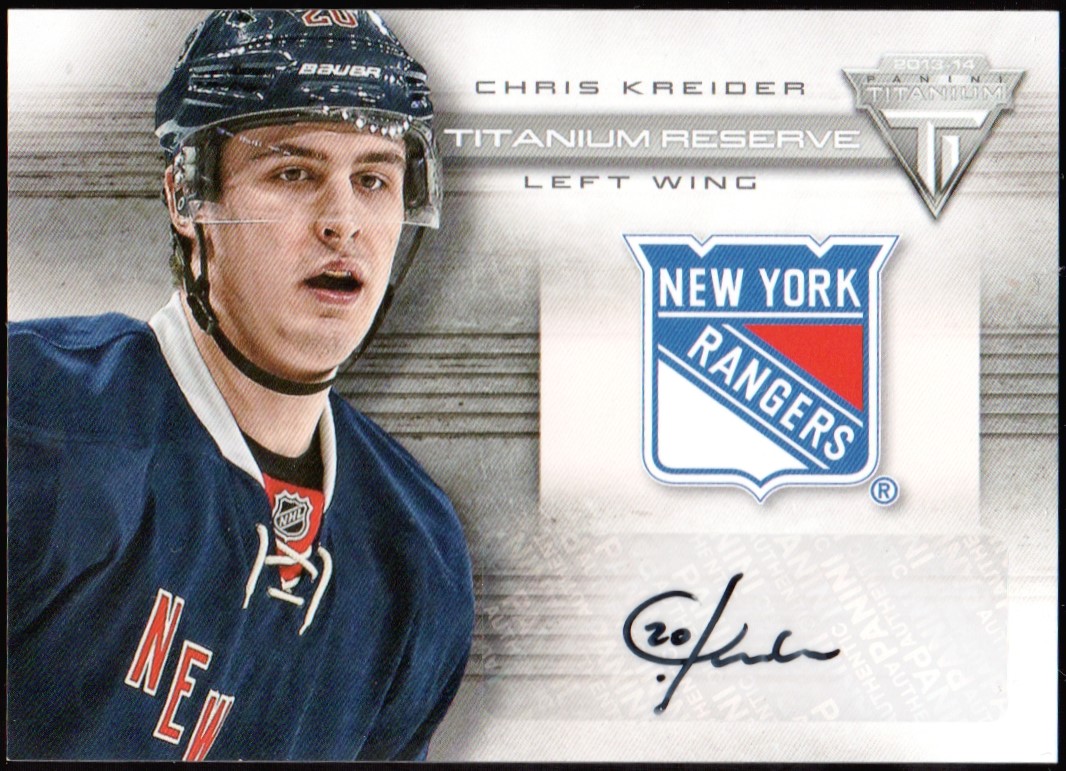 (image for) 2013-14 Panini Titanium Reserve Autographs #TRCK Chris Kreider