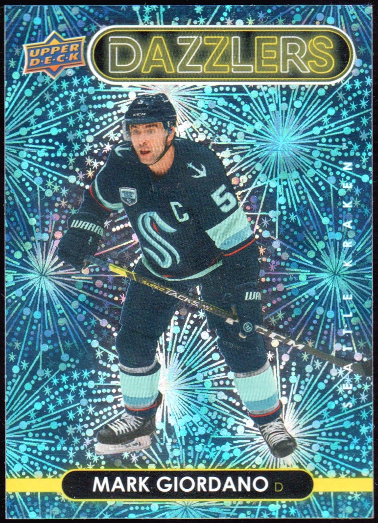 2021-22 Upper Deck Dazzlers #DZ88 Mark Giordano (image for) 2021-22 Upper Deck Dazzlers #DZ88 Mark Giordano