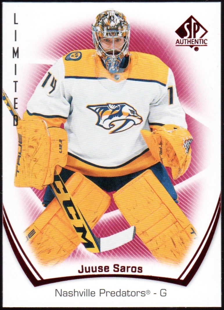 (image for) 2021-22 SP Authentic Limited Red #48 Juuse Saros