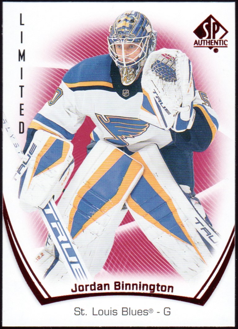 (image for) 2021-22 SP Authentic Limited Red #12 Jordan Binnington