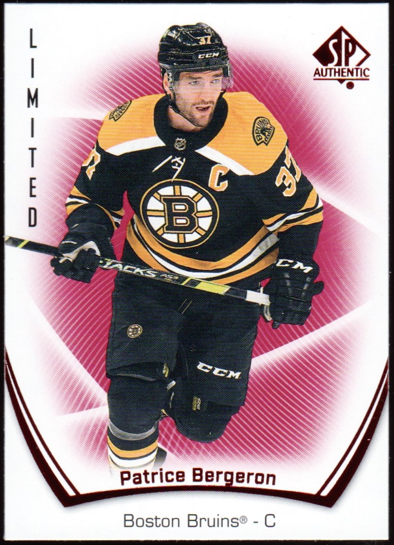(image for) 2021-22 SP Authentic Limited Red #92 Patrice Bergeron
