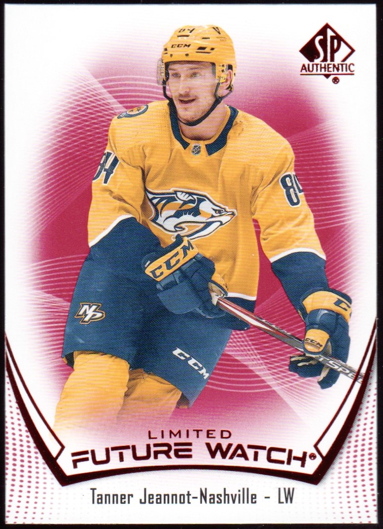 (image for) 2021-22 SP Authentic Limited Red #198 Tanner Jeannot FW