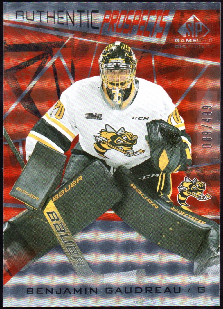 2021-22 SP Game Used CHL Orange #14 Benjamin Gaudreau (image for) 2021-22 SP Game Used CHL Orange #14 Benjamin Gaudreau
