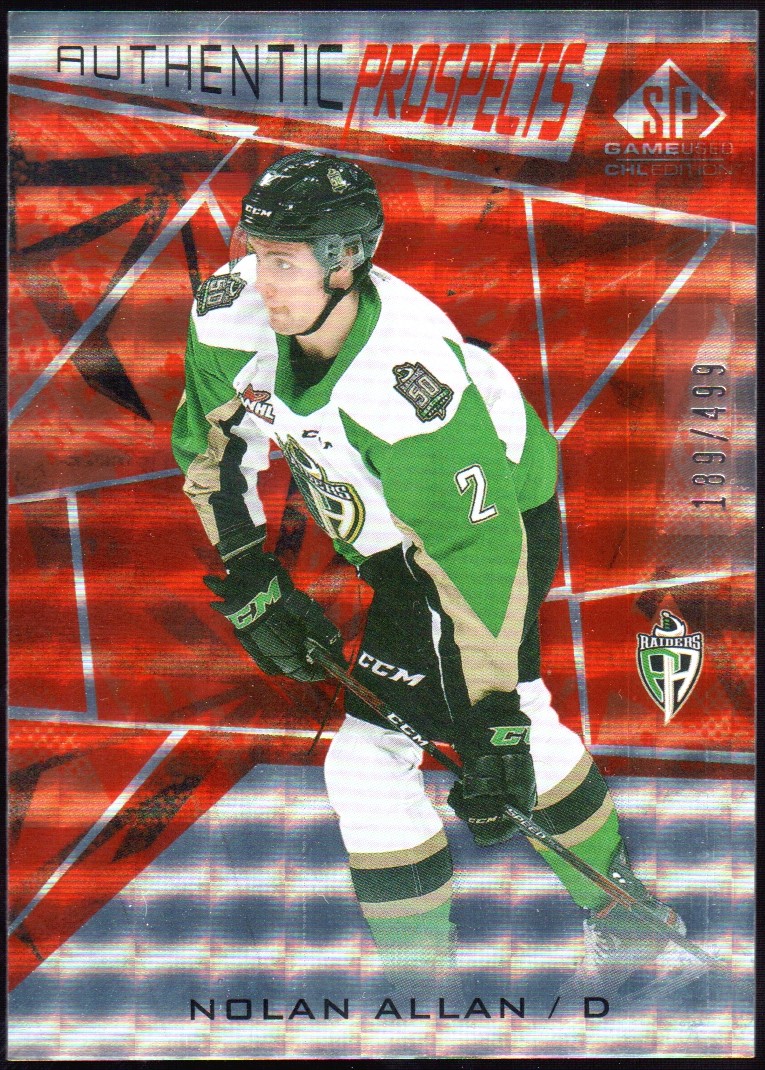 2021-22 SP Game Used CHL Orange #10 Nolan Allan (image for) 2021-22 SP Game Used CHL Orange #10 Nolan Allan