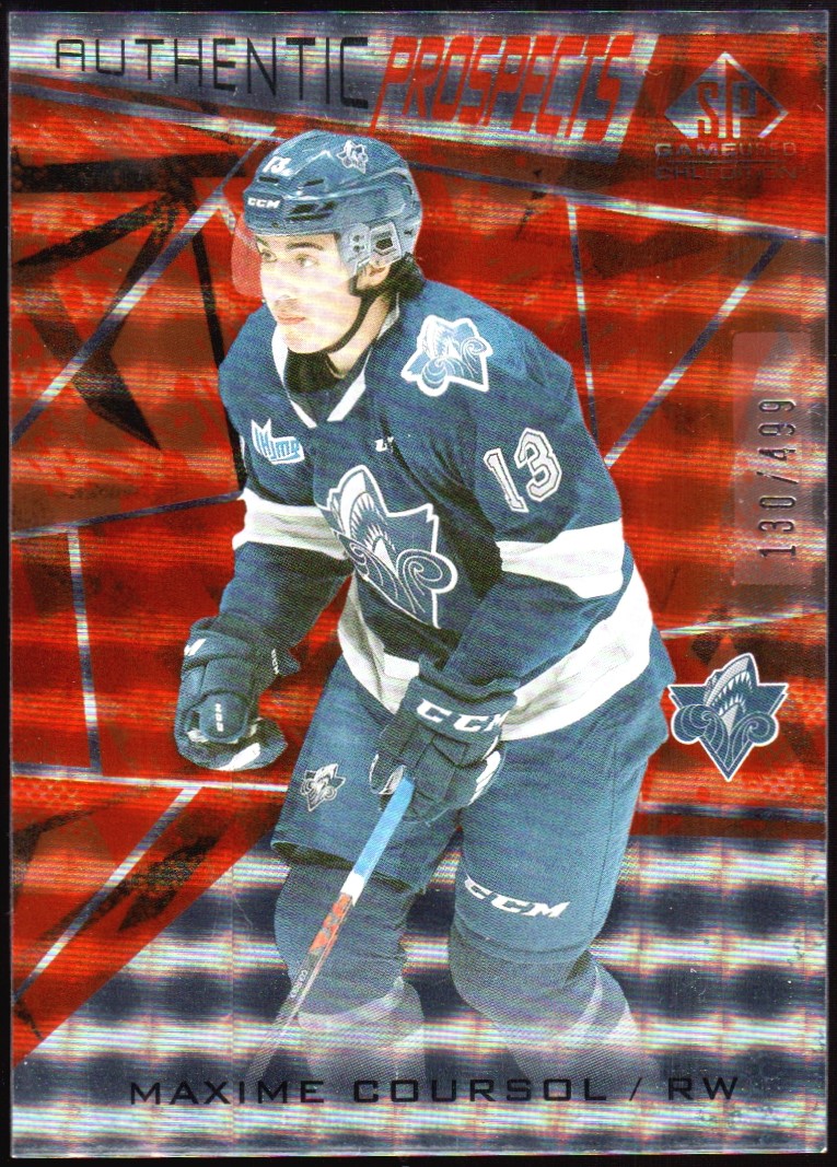 2021-22 SP Game Used CHL Orange #16 Maxime Coursol (image for) 2021-22 SP Game Used CHL Orange #16 Maxime Coursol