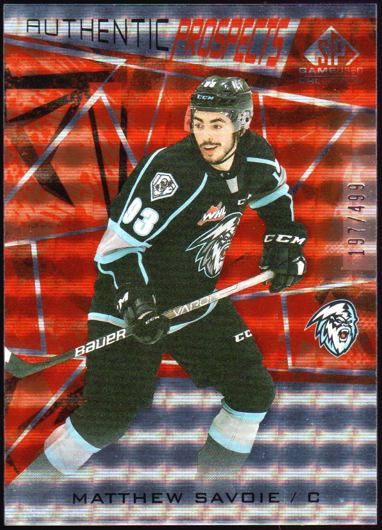 (image for) 2021-22 SP Game Used CHL Orange #55 Matthew Savoie