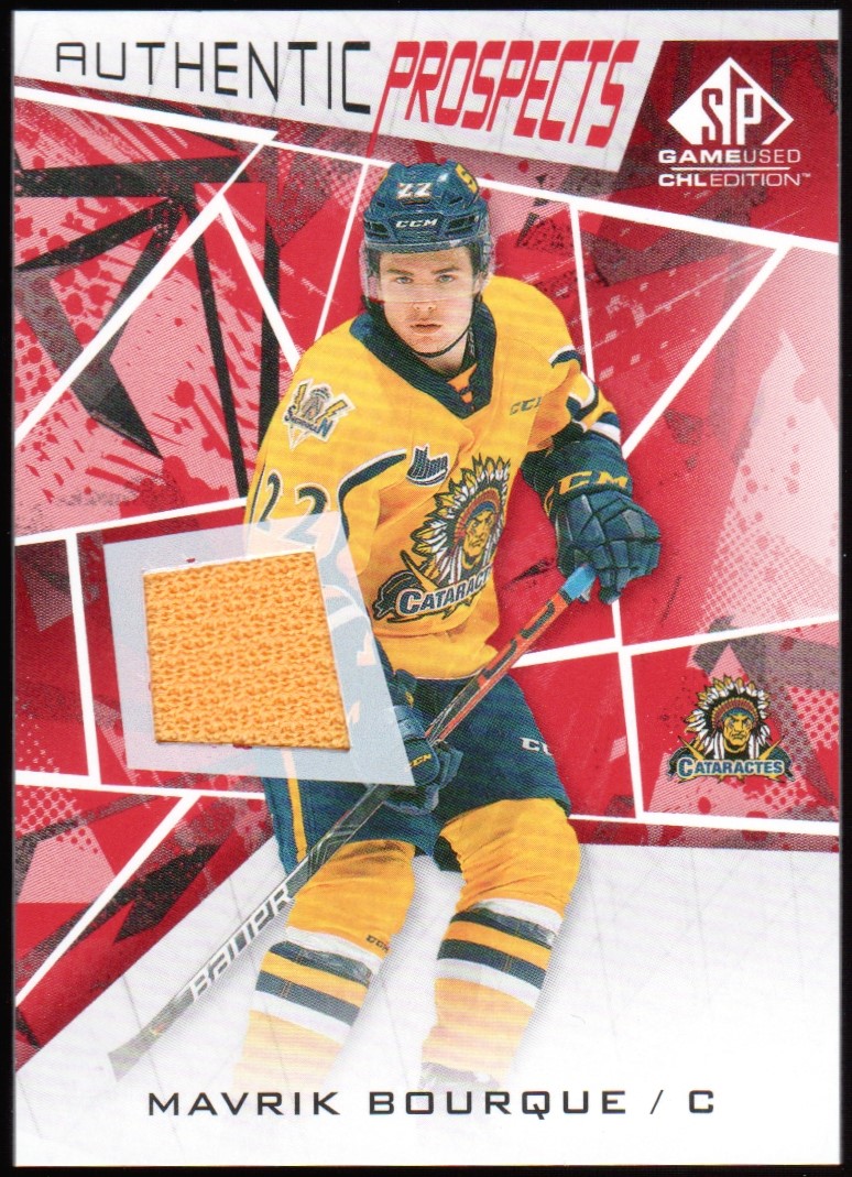 2021-22 SP Game Used CHL Jerseys Red #39 Mavrik Bourque (image for) 2021-22 SP Game Used CHL Jerseys Red #39 Mavrik Bourque