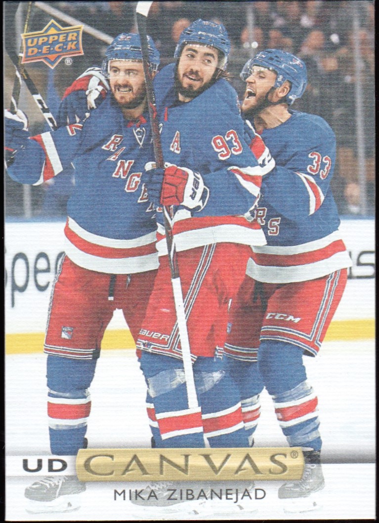 2019-20 Upper Deck Canvas #C39 Mika Zibanejad (image for) 2019-20 Upper Deck Canvas #C39 Mika Zibanejad