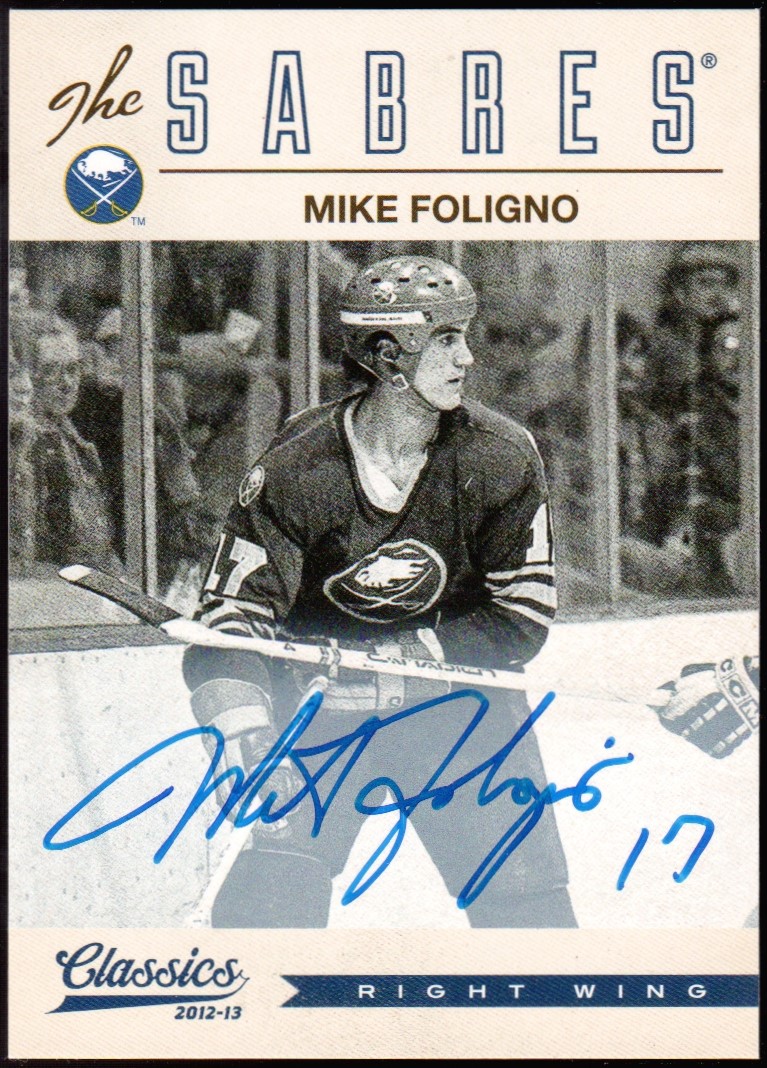 (image for) 2012-13 Classics Signatures Autographs #166 Mike Foligno