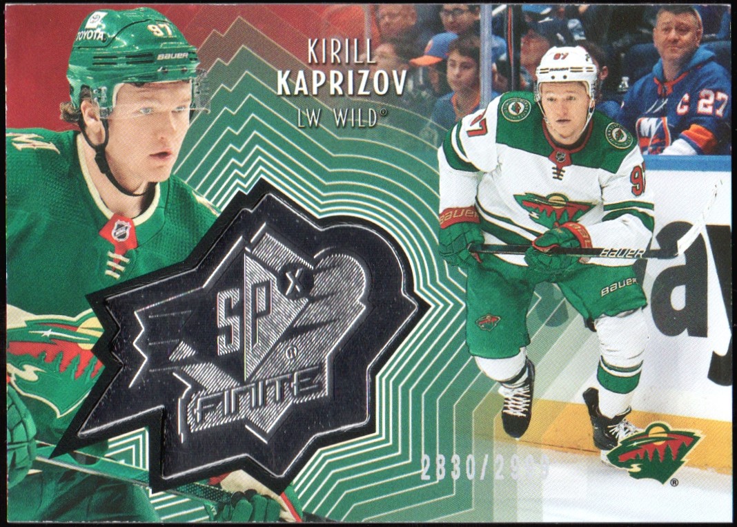 2021-22 Upper Deck SPx Finite #SF25 Kirill Kaprizov 2830/2999 (image for) 2021-22 Upper Deck SPx Finite #SF25 Kirill Kaprizov 2830/2999