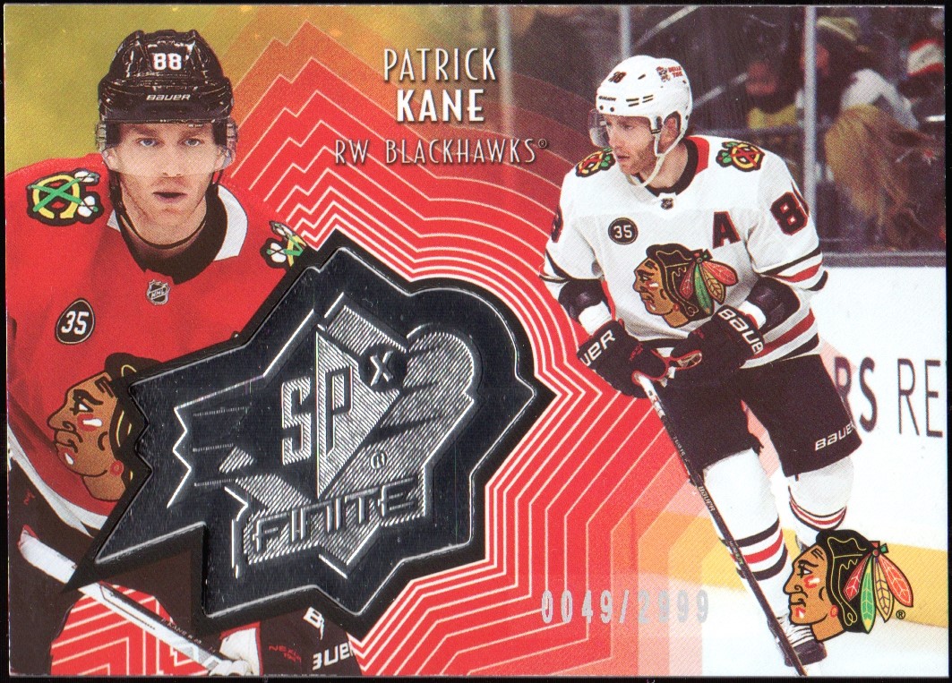 2021-22 Upper Deck SPx Finite #SF12 Patrick Kane 0049/2999 (image for) 2021-22 Upper Deck SPx Finite #SF12 Patrick Kane 0049/2999
