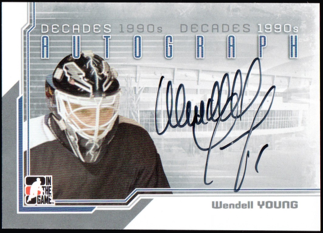2013-14 ITG Decades 1990s Autographs #AWY Wendell Young (image for) 2013-14 ITG Decades 1990s Autographs #AWY Wendell Young