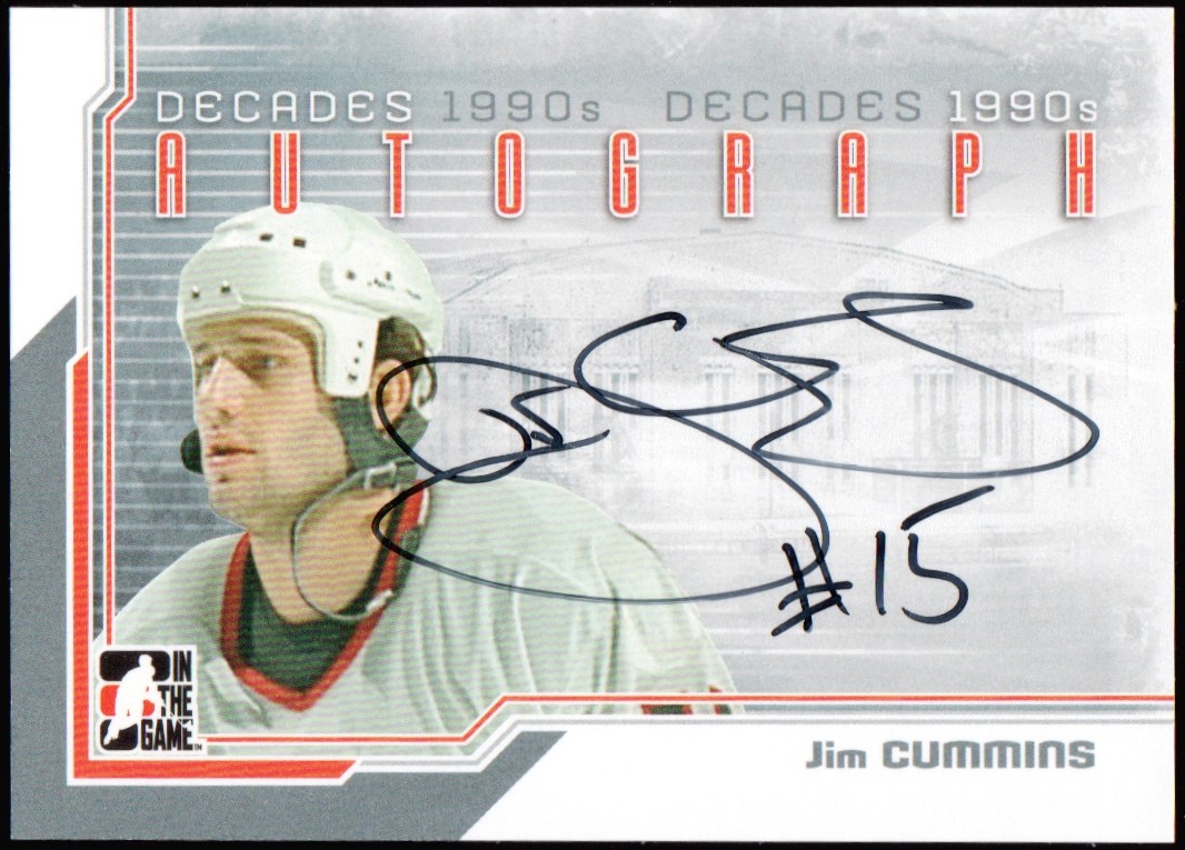 (image for) 2013-14 ITG Decades 1990s Autographs #AJCUM Jim Cummins