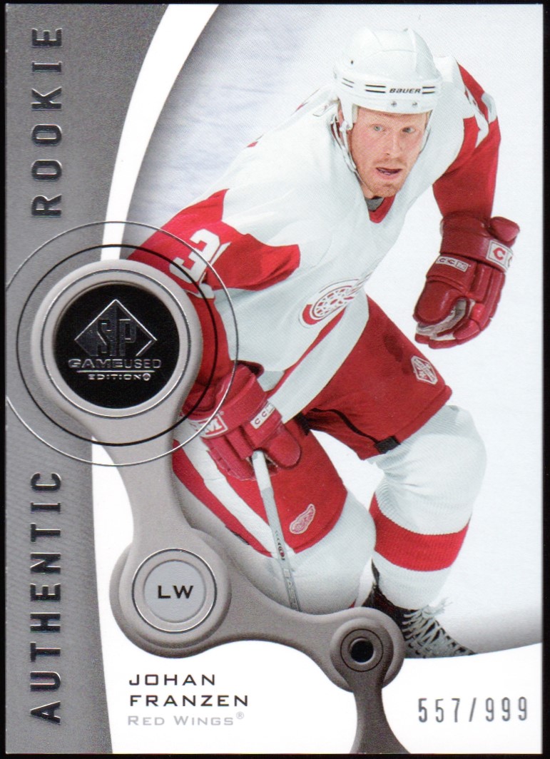 (image for) 2005-06 SP Game Used #145 Johan Franzen RC 557/999