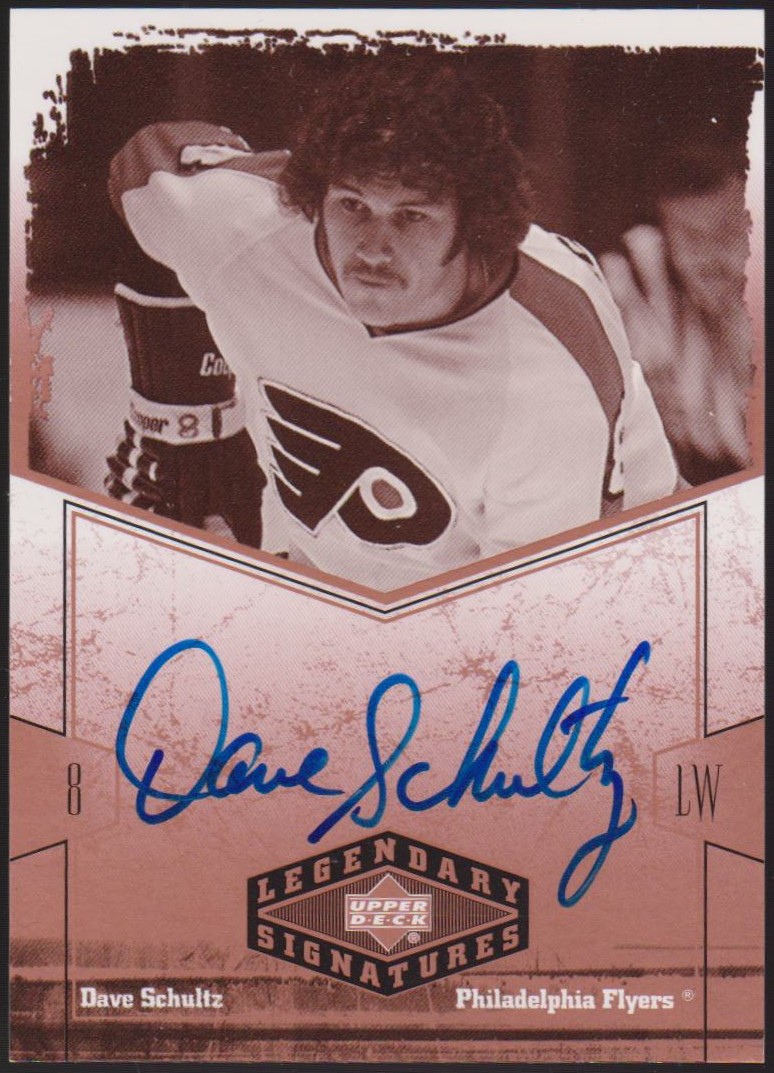2004-05 UD Legendary Signatures Autographs #HS Dave Schultz AUTO (image for) 2004-05 UD Legendary Signatures Autographs #HS Dave Schultz AUTO
