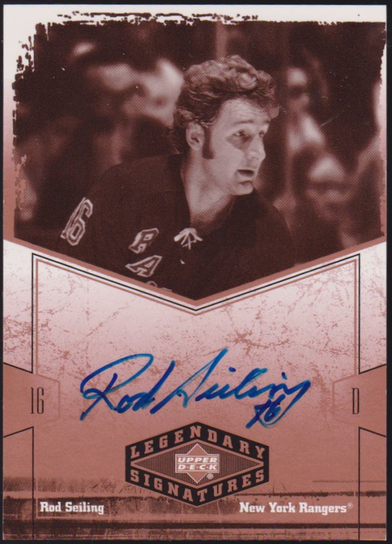 2004-05 UD Legendary Signatures Autographs #RS Rod Seiling AUTO (image for) 2004-05 UD Legendary Signatures Autographs #RS Rod Seiling AUTO