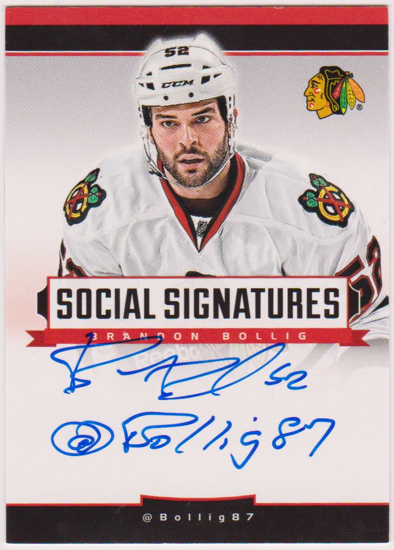 (image for) 2013-14 Panini Social Signatures #SSBBO Brandon Bollig AUTO