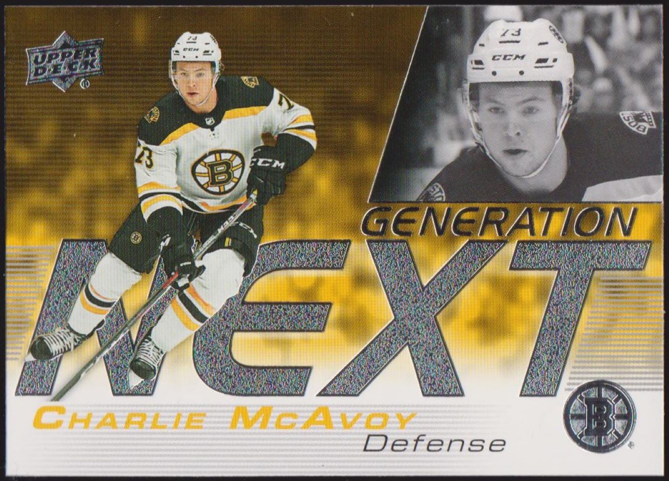 2019-20 Upper Deck Generation Next #GN11 Charlie McAvoy (image for) 2019-20 Upper Deck Generation Next #GN11 Charlie McAvoy