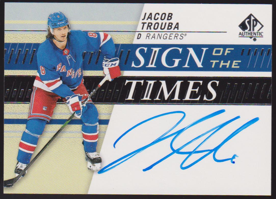 (image for) 2019-20 SP Authentic Sign of the Times #SOTTTR Jacob Trouba