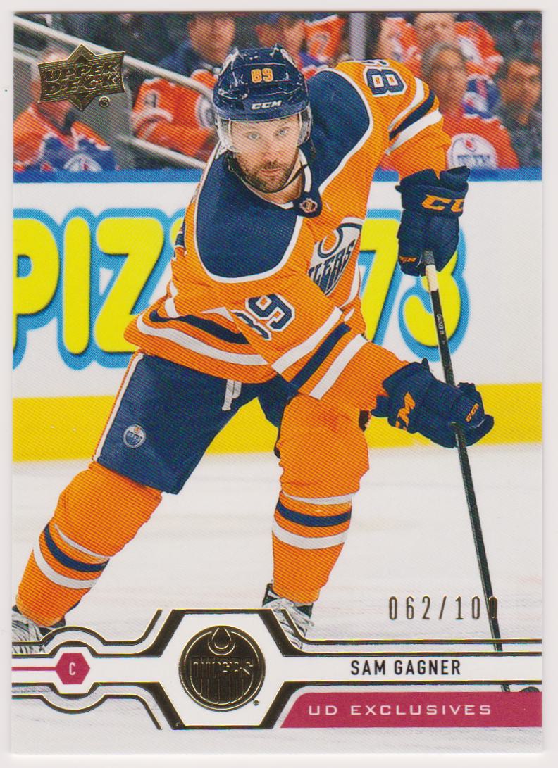 (image for) 2019-20 Upper Deck Exclusives #439 Sam Gagner 62/100