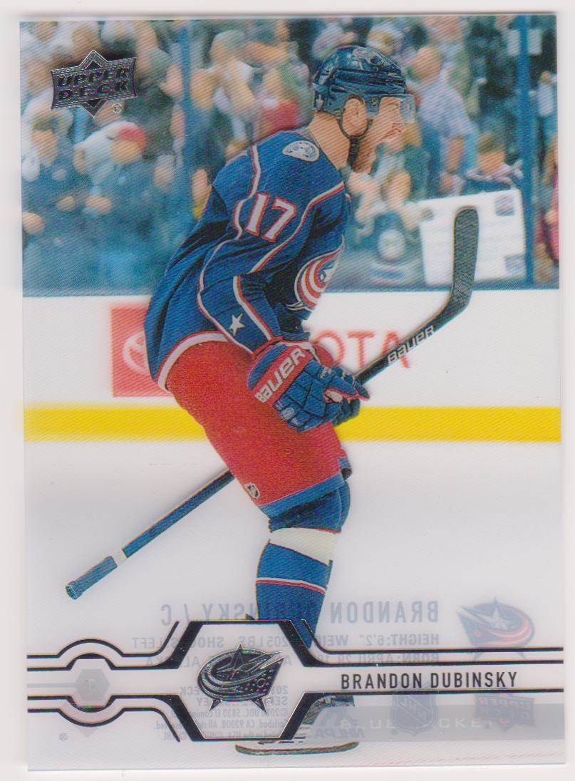 2019-20 Upper Deck Clear Cut #318 Brandon Dubinsky (image for) 2019-20 Upper Deck Clear Cut #318 Brandon Dubinsky