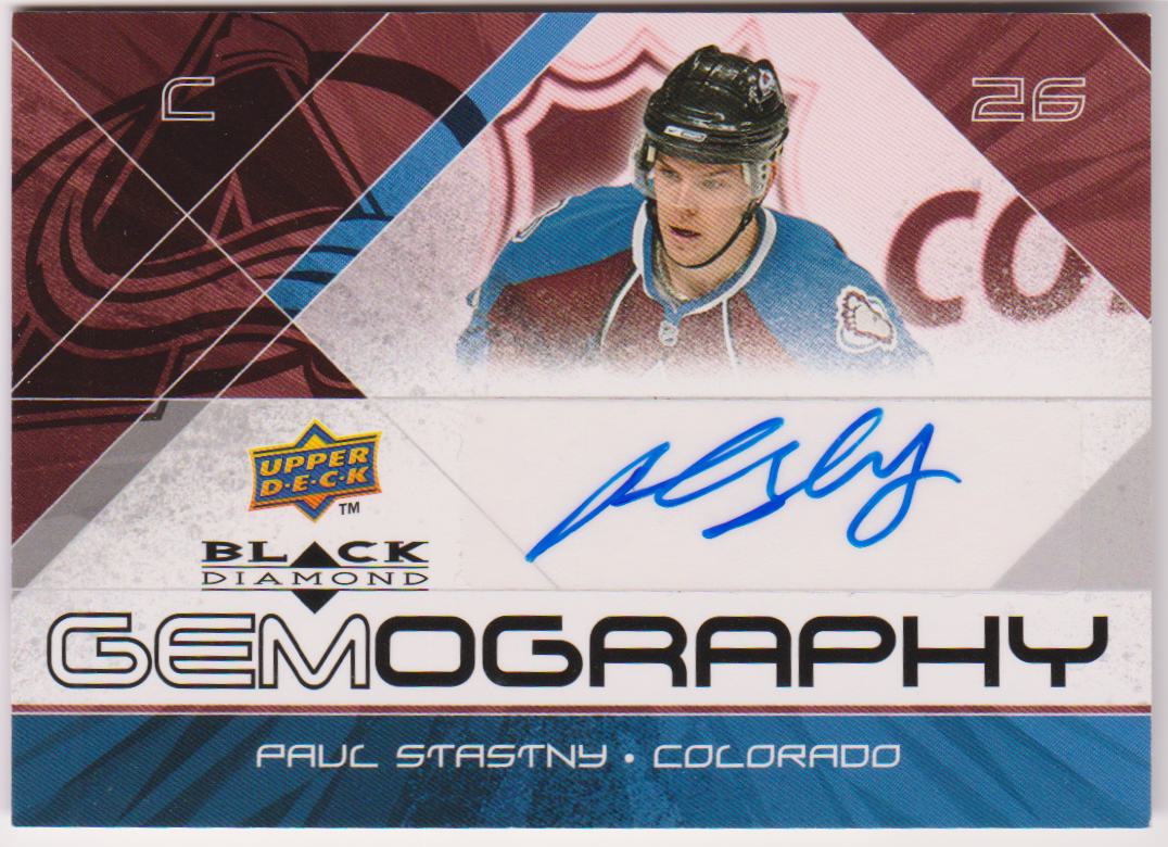 (image for) 2008-09 Black Diamond Gemography #GPS Paul Stastny SP AUTO