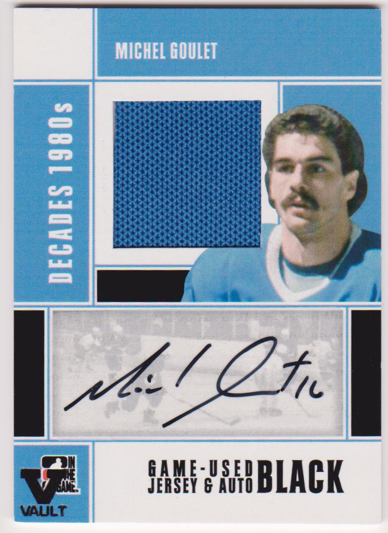 (image for) 2010-11 ITG Decades 1980s Jerseys Auto Black #JAMG Michel Goulet