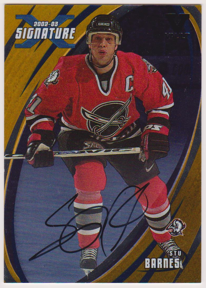 (image for) 2002-03 BAP Signature Series Autographs Gold #74 Stu Barnes
