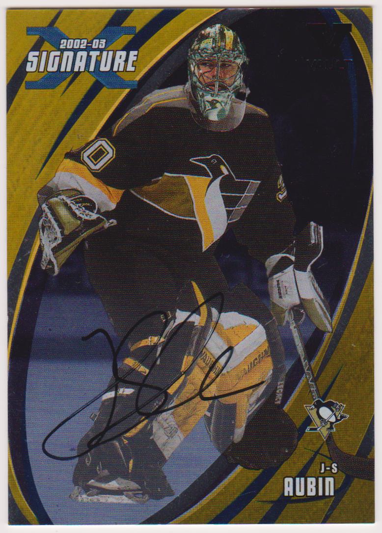 (image for) 2002-03 BAP Signature Series Autographs Gold #14 J-S Aubin AUTO