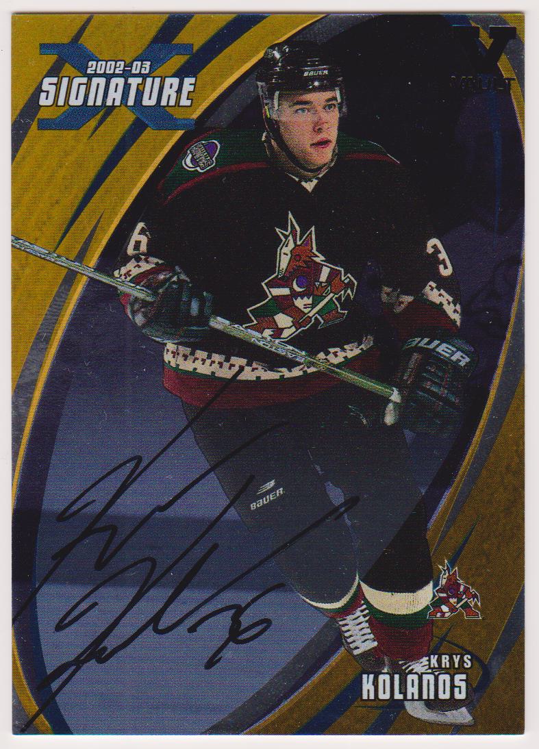 (image for) 2002-03 BAP Signature Series Autographs Gold #97 Krys Kolanos