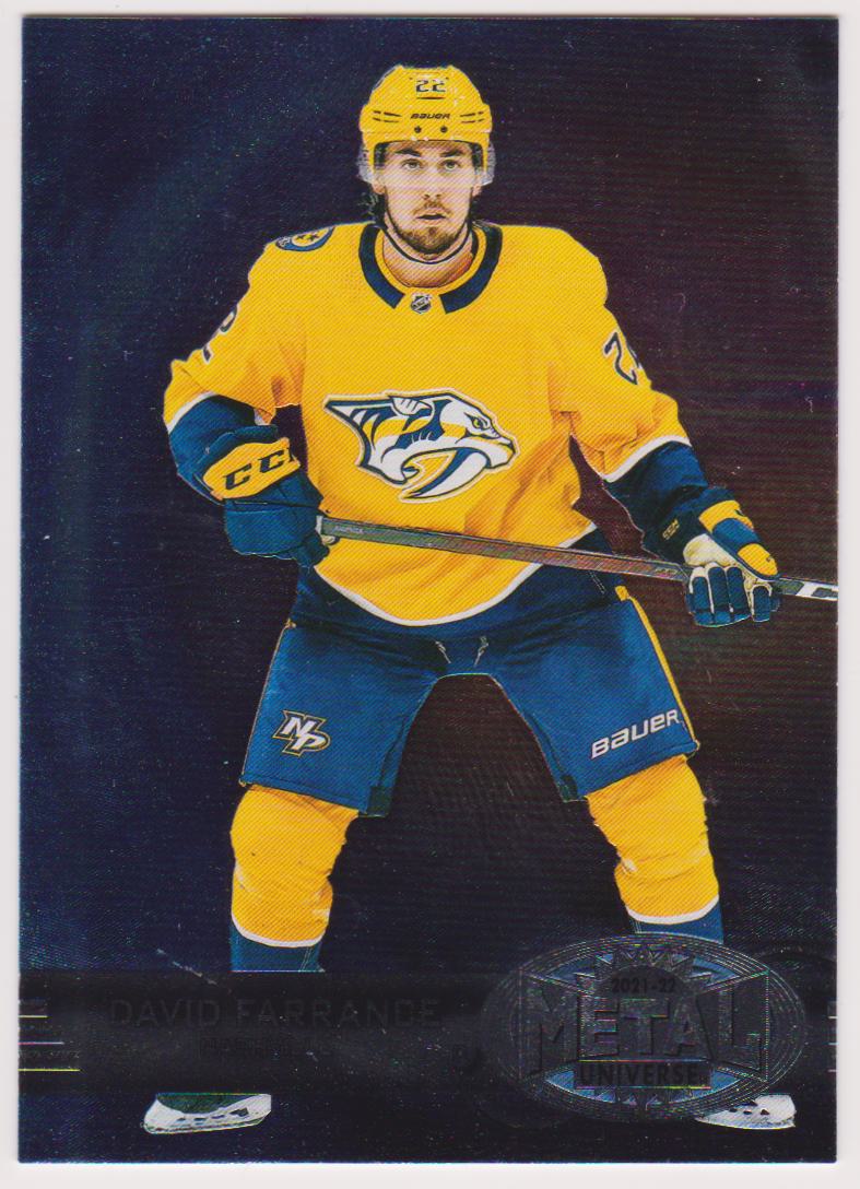 2021-22 Metal Universe '97-98 Retro Rookies #R12 David Farrance (image for) 2021-22 Metal Universe '97-98 Retro Rookies #R12 David Farrance