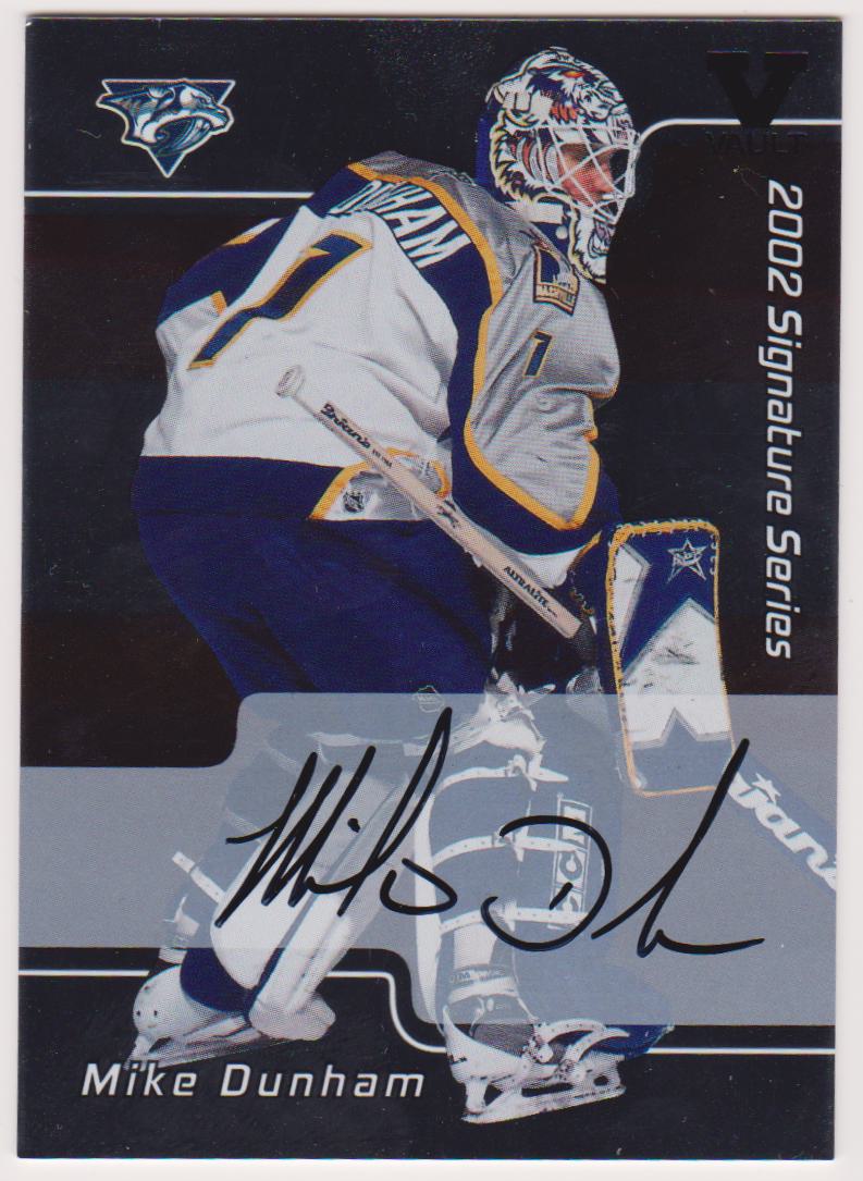2001-02 BAP Signature Series Autographs #93 Mike Dunham (image for) 2001-02 BAP Signature Series Autographs #93 Mike Dunham