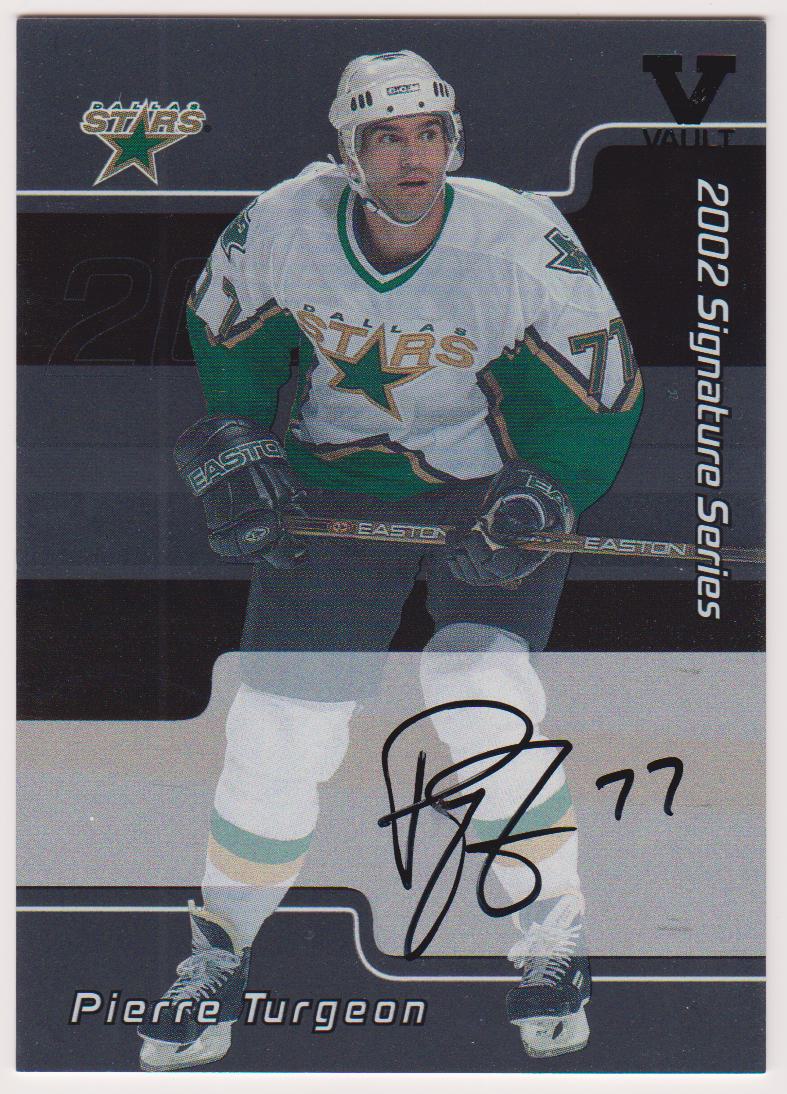 2001-02 BAP Signature Series Autographs #LPT Pierre Turgeon (image for) 2001-02 BAP Signature Series Autographs #LPT Pierre Turgeon