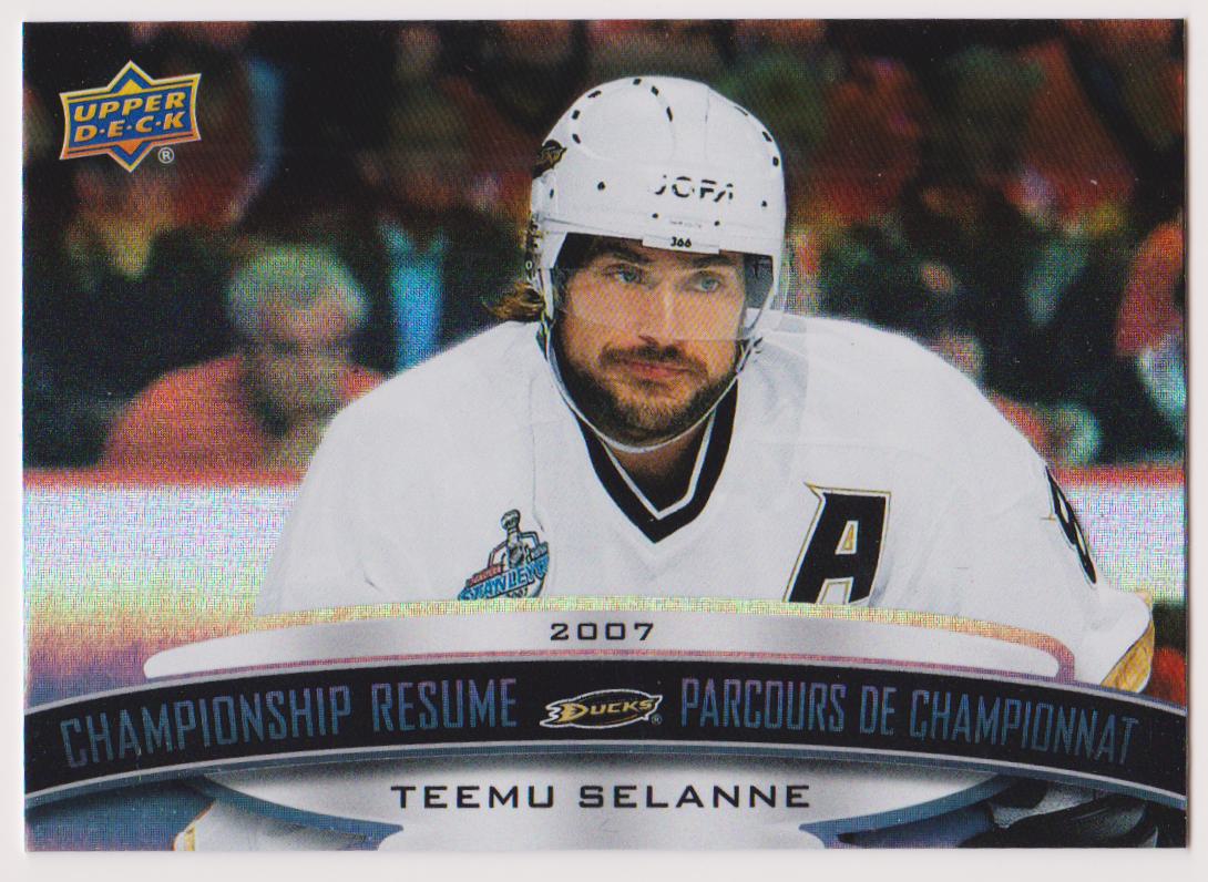 2022-23 Tim Hortons Legends Championship Resume #CR3 T. Selanne (image for) 2022-23 Tim Hortons Legends Championship Resume #CR3 T. Selanne