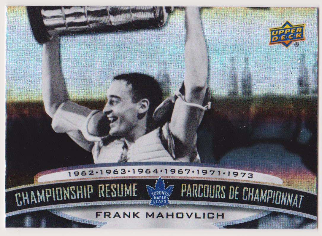 2022-23 Tim Hortons Legends Championship Resume #CR2 F.Mahovlich (image for) 2022-23 Tim Hortons Legends Championship Resume #CR2 F.Mahovlich