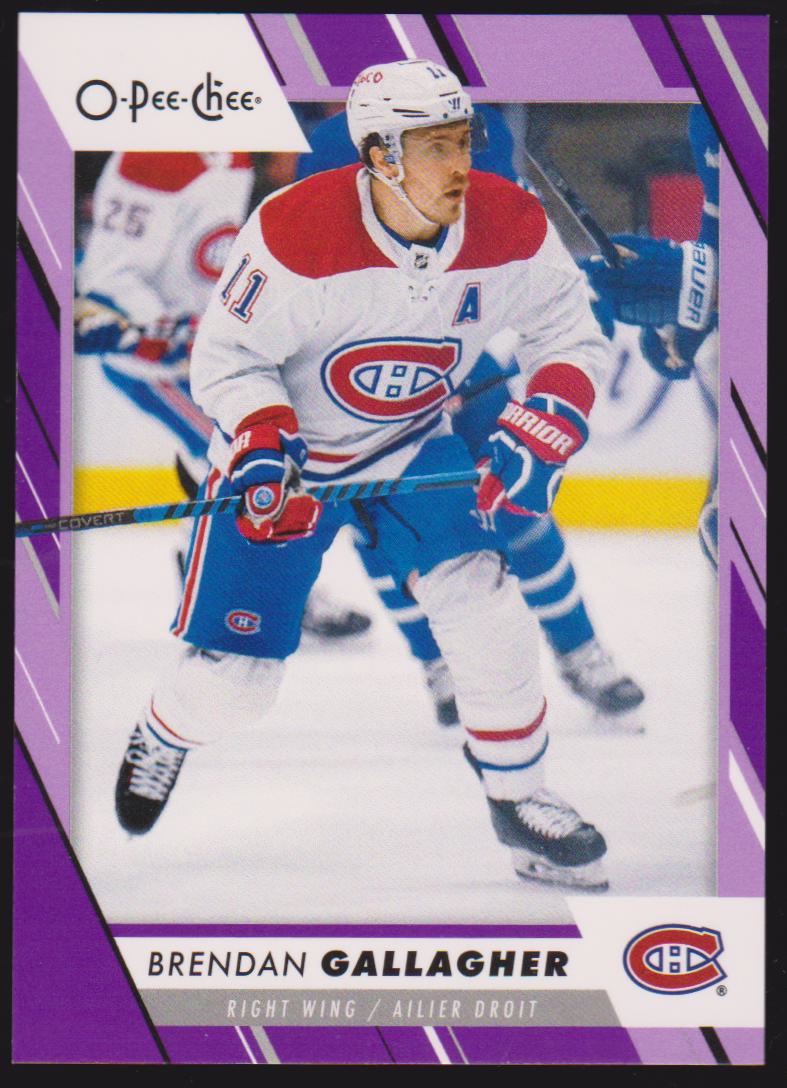 (image for) 2023-24 O-Pee-Chee Purple #218 Brendan Gallagher 08/49