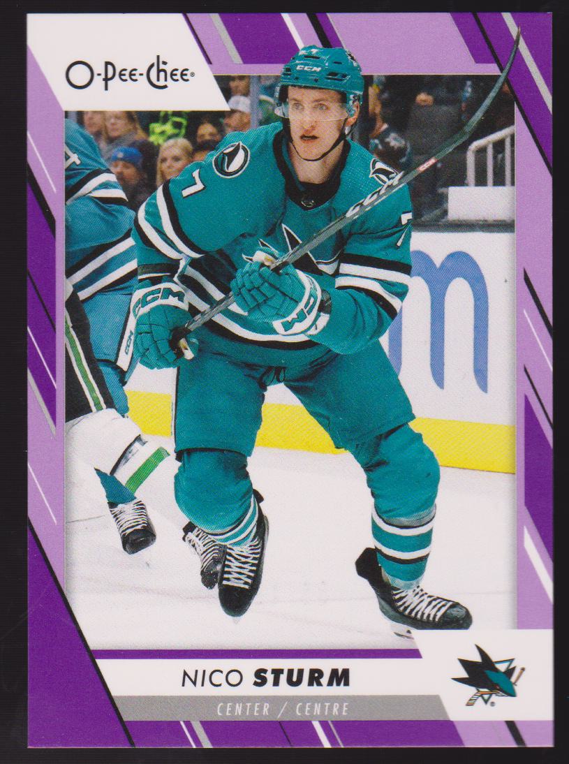 (image for) 2023-24 O-Pee-Chee Purple #312 Nico Sturm 25/49