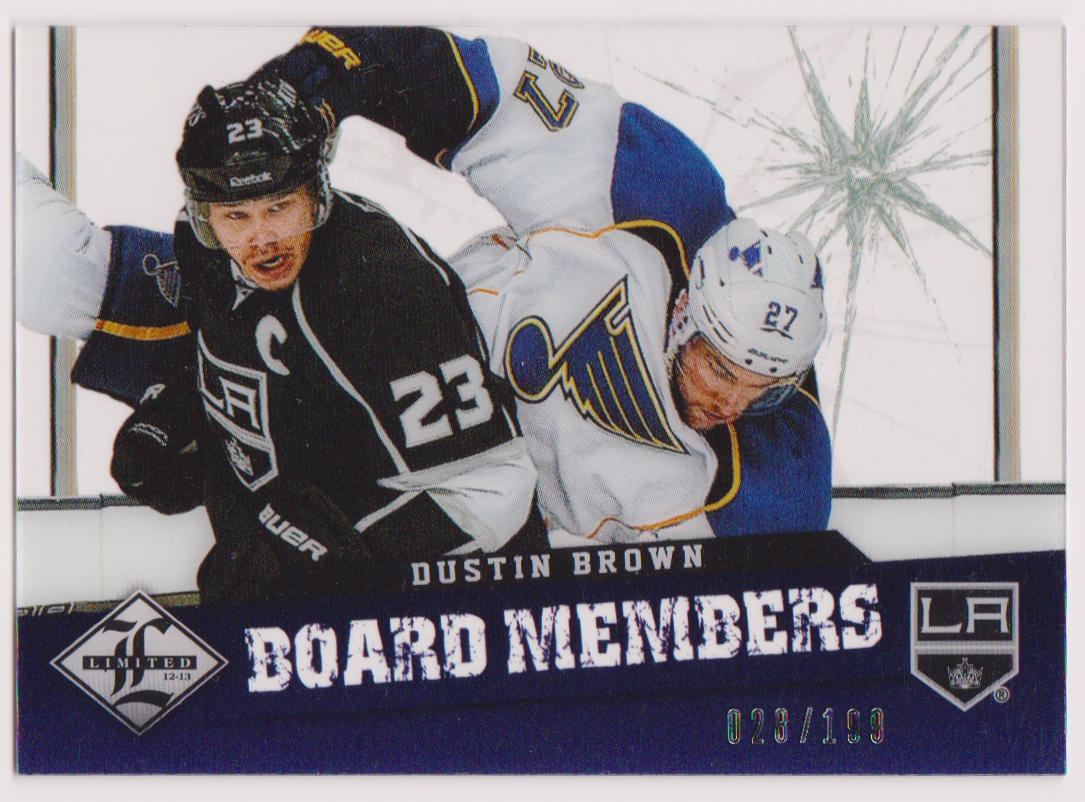(image for) 2012-13 Limited Board Members #3 Dustin Brown 028/199